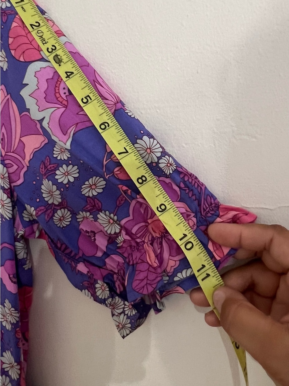 Rusttydustty Womens M Purple Pink Retro Floral Tiered Babydoll Boho Dress NWT - Picture 11 of 12
